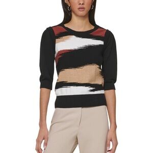 DKNY Women's 3/4 Sleeve Crewneck Sweater. NWOT size xs